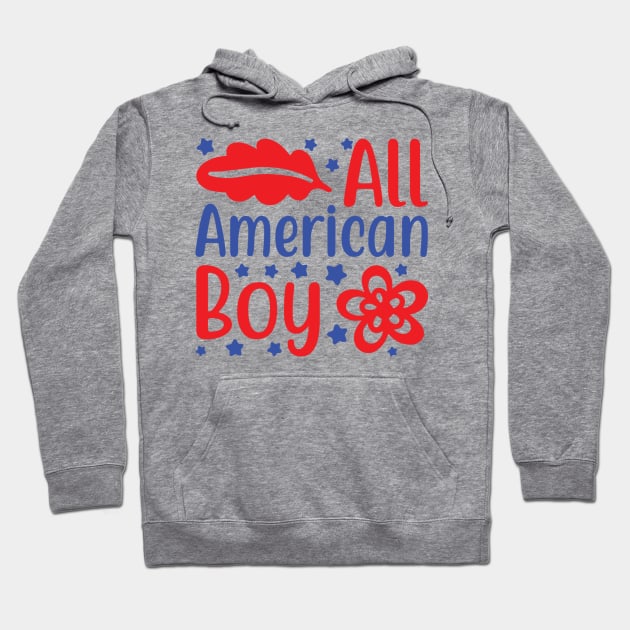 All American Boy Hoodie by hallyupunch